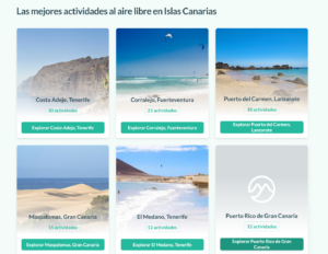 las mejores actividades al aire libre de las Islas Canarias. 